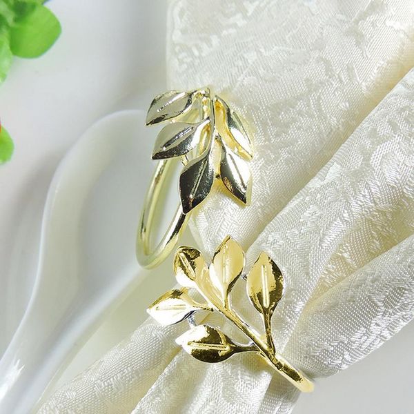 

12pcs napkin rings leaf adornment wedding party banquet christmas dinner decoration napkin holder table de jllgtf