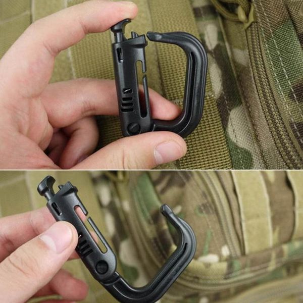 

2pcs grimloc d-ring molle locking webbing buckle barabiner climb backpack hook for camp hike mountain climb qylqqq