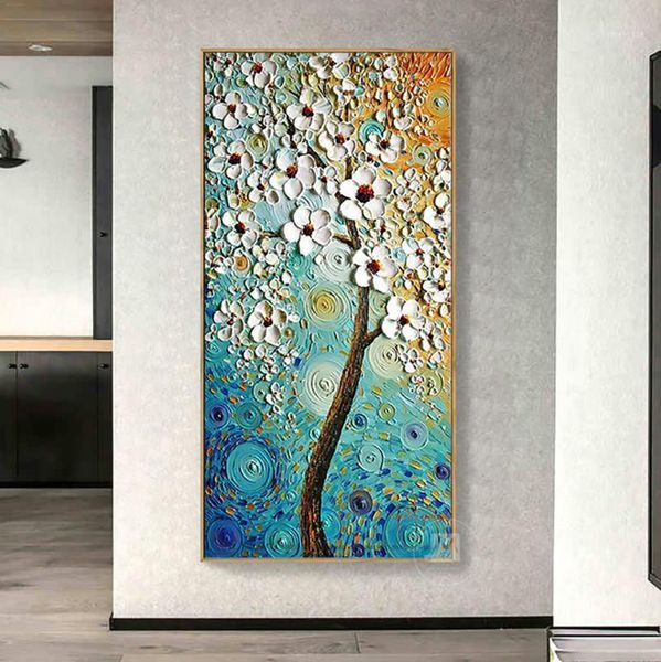 

decorative pictures modern abstract oil painting tree painting canvas flower modern paintings wall picture for living room decor1