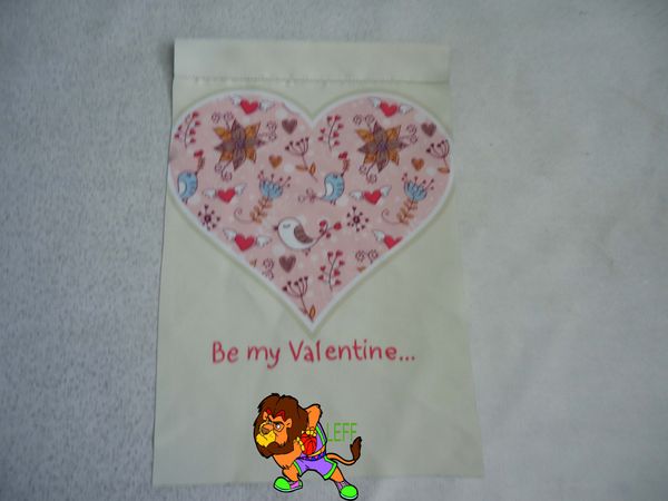 

happy valentine's day, valentine's day gift flag,30*45cm or 12*18 inch 280g/m2 polyester banner, double side printing