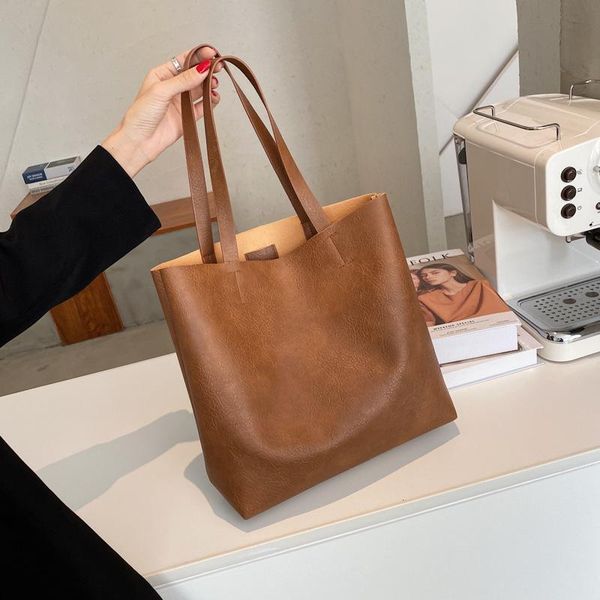 

big bag female 2020 new style student shoulder bag fashion large capacity handbag retro tote