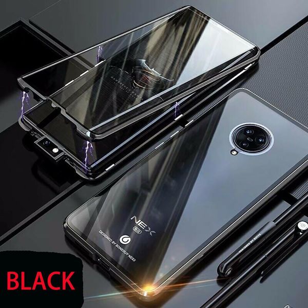 

double sided glass magnetic case for xiaomi mi 9 pro 5g alumium metal 360 degree full cover case for oneplus 7t h wm