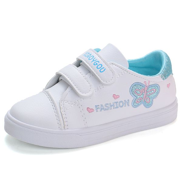 

bekamille children sport shoes autumn infant girls baby embroidery butterfly shoes kids casual sneakers student running shoes 201112, Black