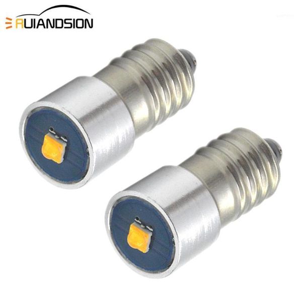 

2x e10 3w 3v ac/dc 4.5v 6-24v 6v 12v 18v cr-ee led light high bright led emergency work lamp replacement bulb torches1