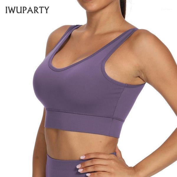 

gym clothing iwuparty women push up padded yoga sports bra workout sport crop high impact fitness wear running brassiere sportswear1, White;black
