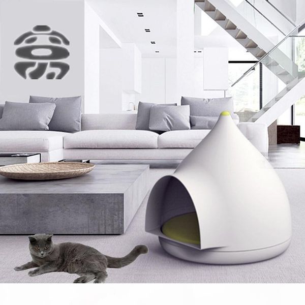 

water drip shape large cat bed house closed pet house for 4 seasons teddy puppy home cat kennel pet bed luxury products