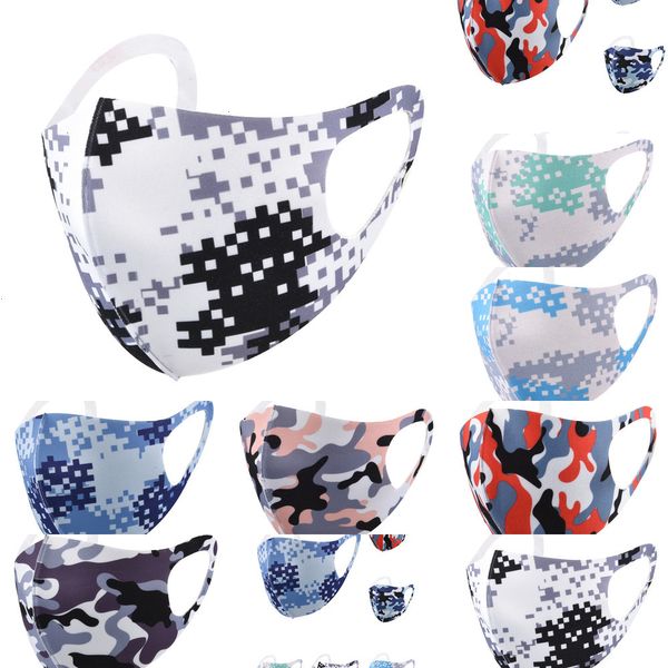 

factory5gt0reusable carmo face mask printed cartoon camouflage custom ice silk sunscreen dustproof and breathable l