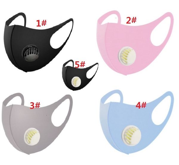 

for ice silk valve and face kids solid dustproof sunscreen breathable mouth waterproof protective mask hh9-3049
