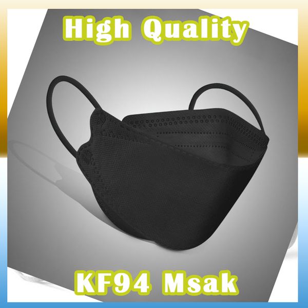 

10 packs of willow leaf type protective air hygiene kf94 children mask wholesale and retail welcome to buy, Black