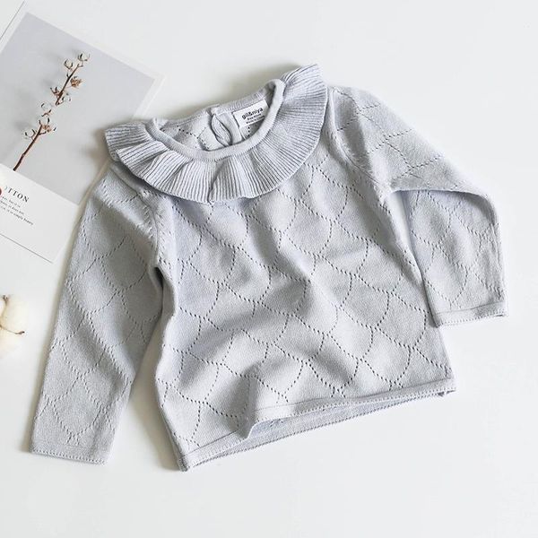 

baby girl long sleeve black fungus lace knitted sweater new 2020 autumn winter boys girls sweaters for baby girls kids sweaters bbynuy, Blue