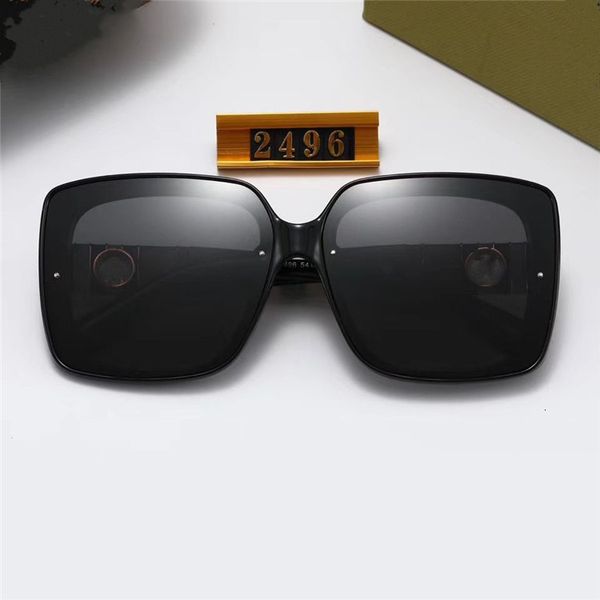 

designer 2021 brand design sunglasses women men brand designer good quality fashion metal oversized sunglasses vintage female male uv400, White;black