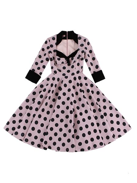 

2021 new the vintage winter palais , classic, vintage, two pieces, collect large waist, swing, knee length dressed women f559, Black;gray