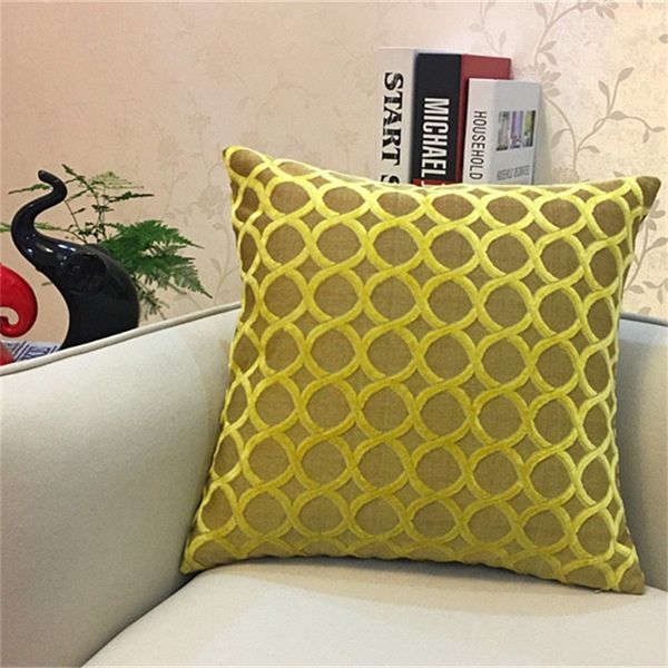 

pillow case pure color cut pile luxurious new style cushion cover sofa office automobile pillowslip factory direct selling 7 9sc p1