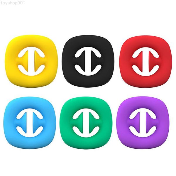 

silicone rainbow snap fidget toys grab sensory popper anti stress hand grip toy ball snappers squeezy decompression ring push bubble home