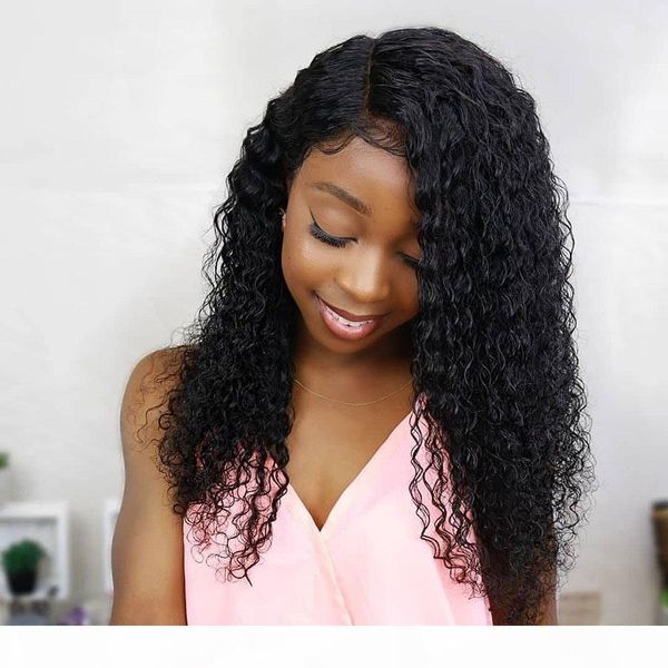 

deep wave human hair wig with fake scalp 13x6 frontal peruvian remy deep wave glueless lace front human hair wigs pre plucked, Black;brown