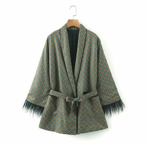 

vintage chic polka dot tassel cuff blazers 2020 women fashion bow sashes lace-up shawl collar blazer coat casual outerwear1, White;black