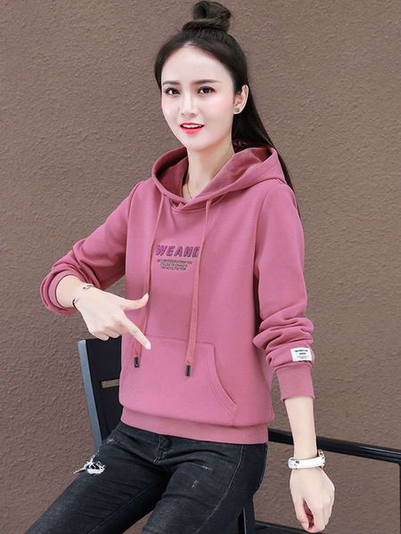 

sweater thickened plush women's fall / winter 2020 new loose korean hooded slouchy pullover foreign style top, Black