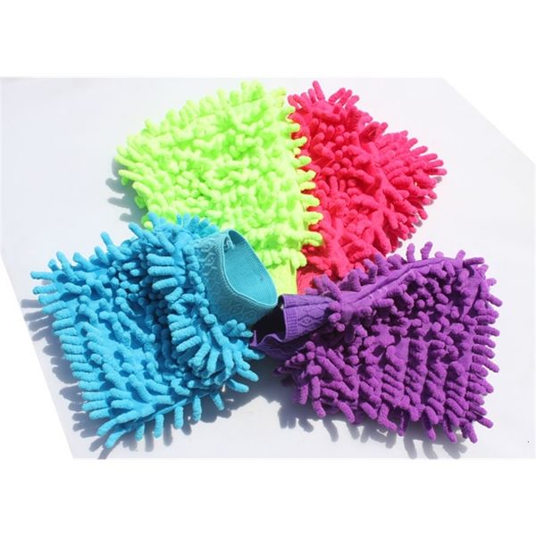 

washing microfiber towel hand chenille soft cleaning gloves coral fleece anthozoan sponge wash cloth car care cl