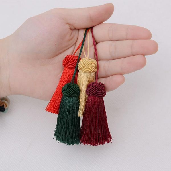 

5pc silk tassel chinese jewelry findings embellishments diy accessories hand made home textile curtain clothing decorative craft h sqcfmp