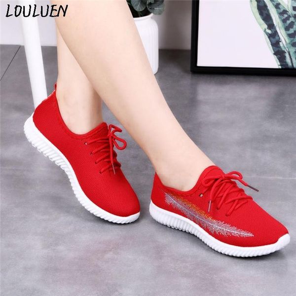 

boots louluen 2021 fashion women's ladies casual anti-slip sport walking sneakers running soft shoes roman laarzen bottes mujer1, Black