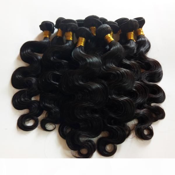 

full cuticle aligned high-end hair european brazilian virgin human hair weft body wave 8-28inch indian remy hair extensions long lifetime, Black