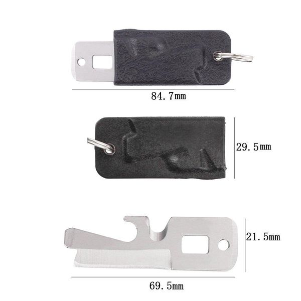 

edc cutter key ring multi tool pocket screwdriver bottle opener keyring multipurpose outdoor kit camp multifunction kydex sheat bbywtp