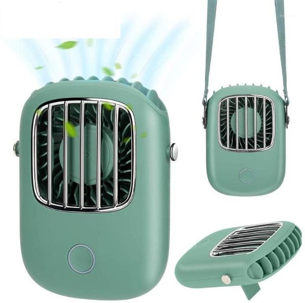 

electric fans portable hanging neck fan mini pocket usb rechargeable air cooling outdoor travel lanyard handcooler for room1