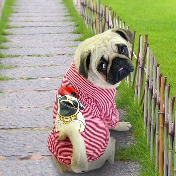

fashion cat clothes pet dog clothes for small dogs cats soft cotton summer kitten puppy clothing vest stripe dog t-shir bbytfh
