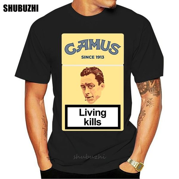 

философ альберт камю тенниски мужчин с коротким рукавом женщин футболку вскользь верхние части тройник хлопка летние футболки спорта с капюш