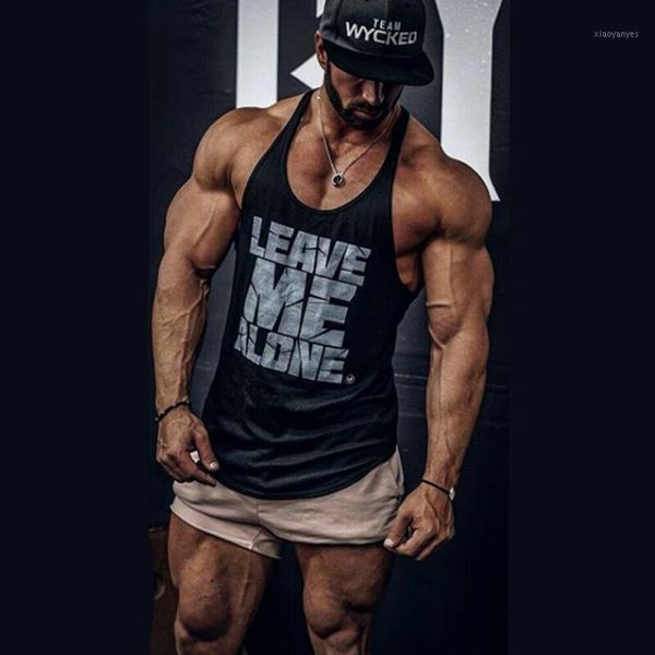 

gym clothing sleeveless sportwear t shirt men running vest sport tank cotton fitness bodybuilding shirt1, White;black