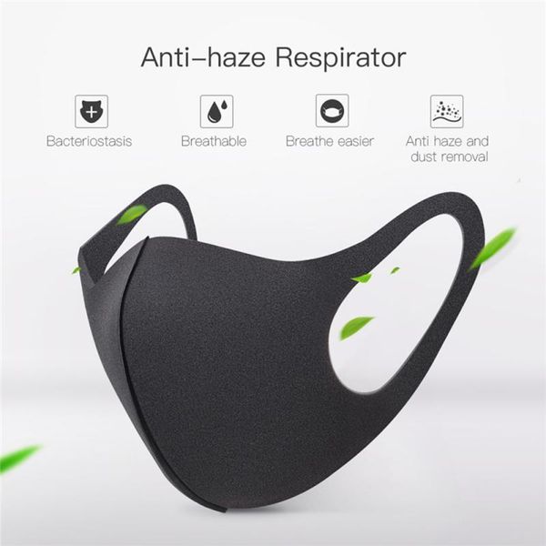 

black dustproof mouth face mask mouth masks anti pollution mask reusable face mouth cover sale