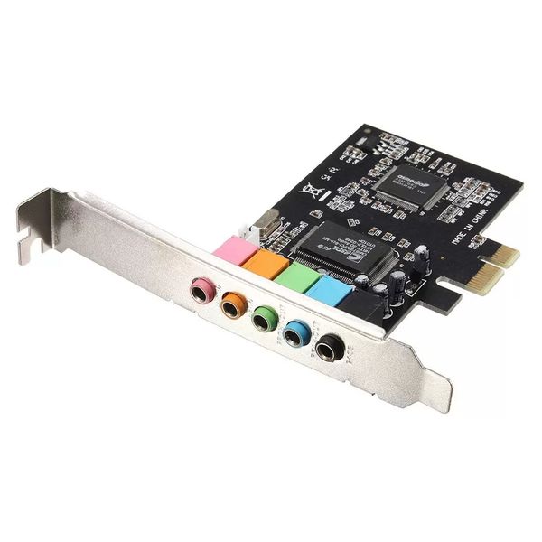 PCI Express PCI E 5.1 ​​канал 3D Audio 6 каналов цифровая звуковая карта для Win XP