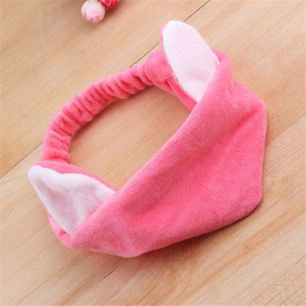 

big bow-knot hair bands girls soft coral velvet headband elastic candy color headwear makeup shower washing hair accessories q bbyqog