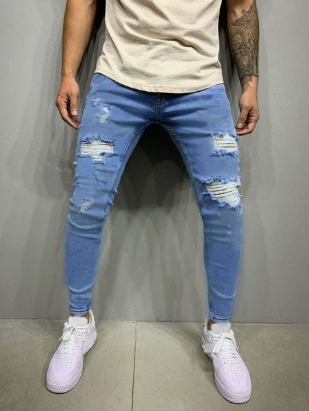 

men ripped skinny jeans v2tj#, Blue