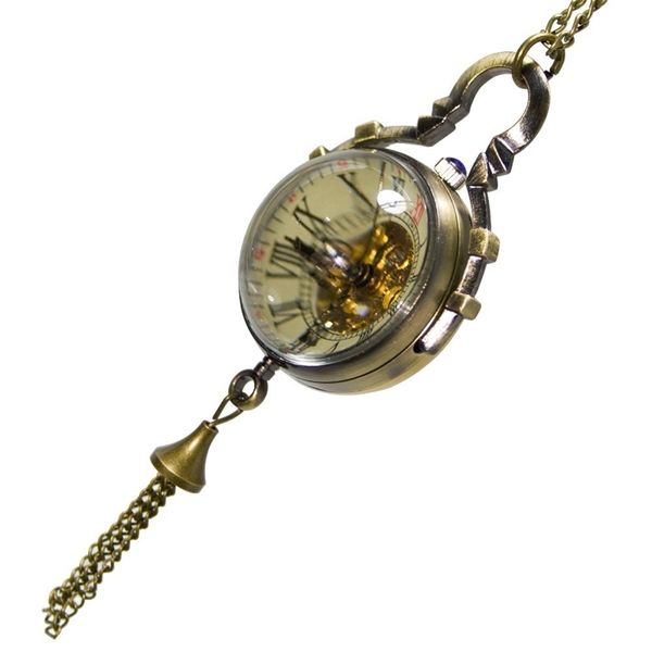 

pjx908 antique bronze fisheye mechanical pocket watch fashion women steampunk necklace t200502, Slivery;golden