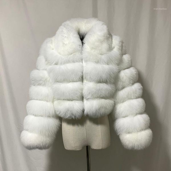 

rf1982w fashion woman's real fur coat short style slim zipper real fur jacket pure white natural outwear1, Black