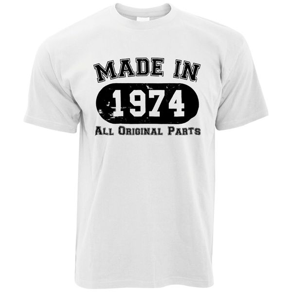 

летний новый дизайн мужской проектирование день рождения mens made in 1974 все original части новизны подарка tee спорта толстовка с капюшон