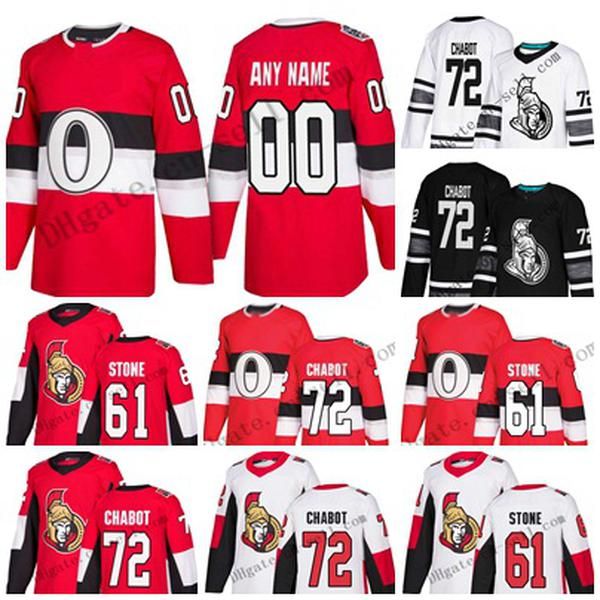 

72 thomas chabot 2019 all star ottawa senators jersey mark stone matt duchene mark borowiecki anders nilsson ryan dzingel chris tierney ryan, Black;red