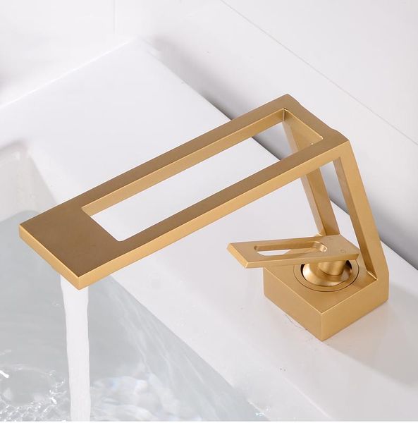 

bathroom sink faucets luxury faucet hollow design basin cold & water mixer tap single handle deck mounted black