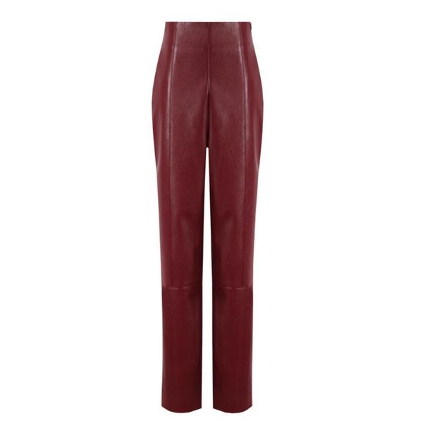 

women new autumn high leather belt pu casual skin skinny pencils ladies pants q432 lnzc, Black;white