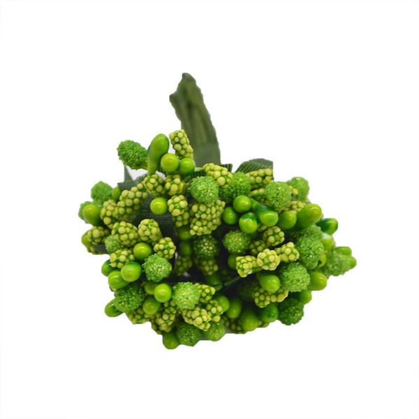 

12шт лот искусственный цветок тычинки провода стволовые брак листья stamen diy garland craft свадебный букет box украшение sqclif ppshop01