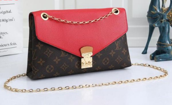 

горячие продажи моды новой леди цепи сумки письмо напечатанный мешок плеча 2020 хорошее качество пу кожаный мешок посыльного, Black;red