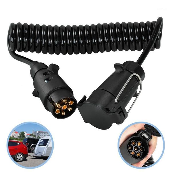 

car accessories 3m 7 pin vehicle light board extension cable trailer and power supply wire plug vehicle socket extension wiring1