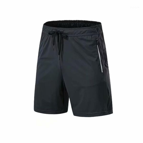 

men sports running shorts basketball soccer tennis training workout breathable quick dry workout joggers gym shorts zip pocket1, Black;blue
