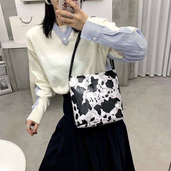 

fashion leopard pattern shoulder women bag pu leather zebra underarm handbag shopping tote bolsas mujer 2021 autumn winter