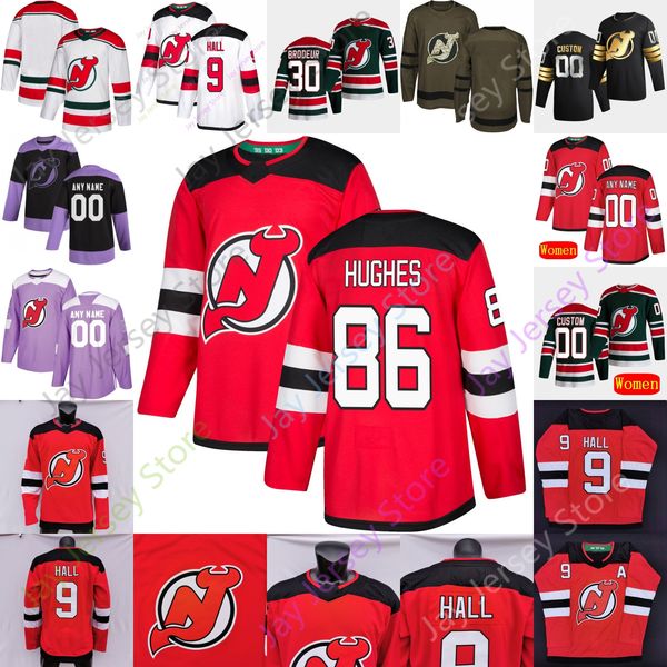 

2021 new jersey devils ice hockey jersey elias stevens daneyko bahl bastian blackwood boqvist bratt butcher carrick comrie dell foote gusev, Black;red