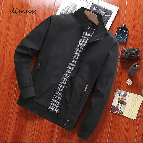 

dimusi men's polit bomber casual male outwear windbreaker cargo coats mens slim fit business jackets chaqueta clothing c1018, Black;brown