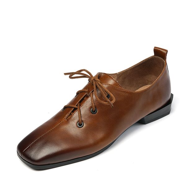 

style 2021 preppy filled grains of female bombs recommend fashion toe low heels lace up to pretty girls elegant woman shoes moun, Black