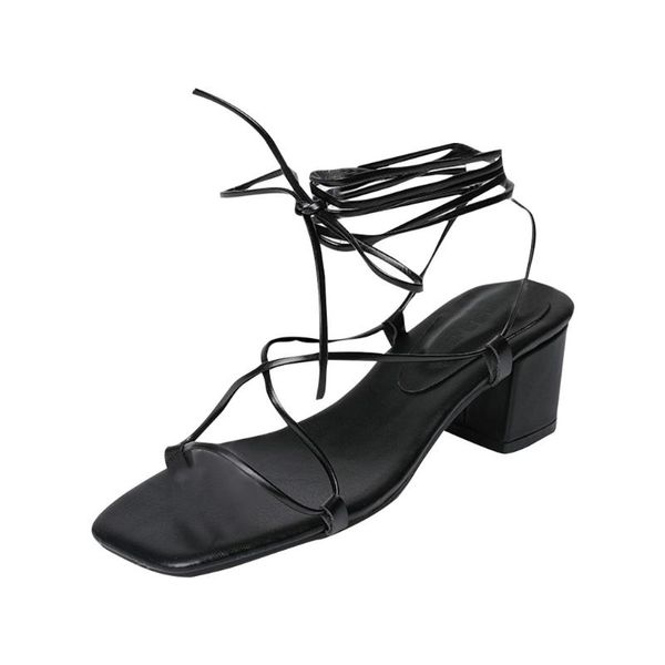 

jaycosin 2020 summer new women sandals fashion open toe flip flops thick heel women shoes europen shoes new arrival dropshipping, Black