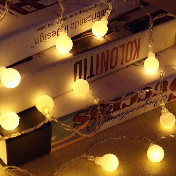 

anblub 1.5m 6m fairy garland led ball string lights waterproof for christmas wedding home indoor decoration battery powered swy wmttow